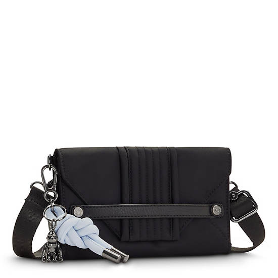 Kipling Lelio Crossbody Táska Fekete | HU 1185OK